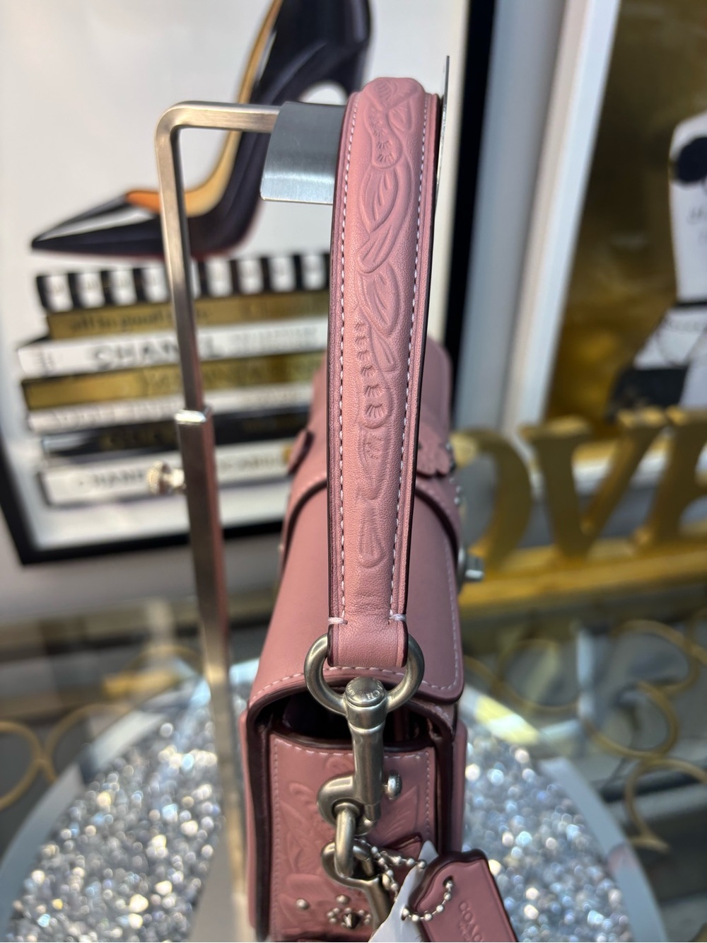 Coach 2017 Page Crossbody Bag with Tea Rose Tooling NWT - Picture 9 of 15